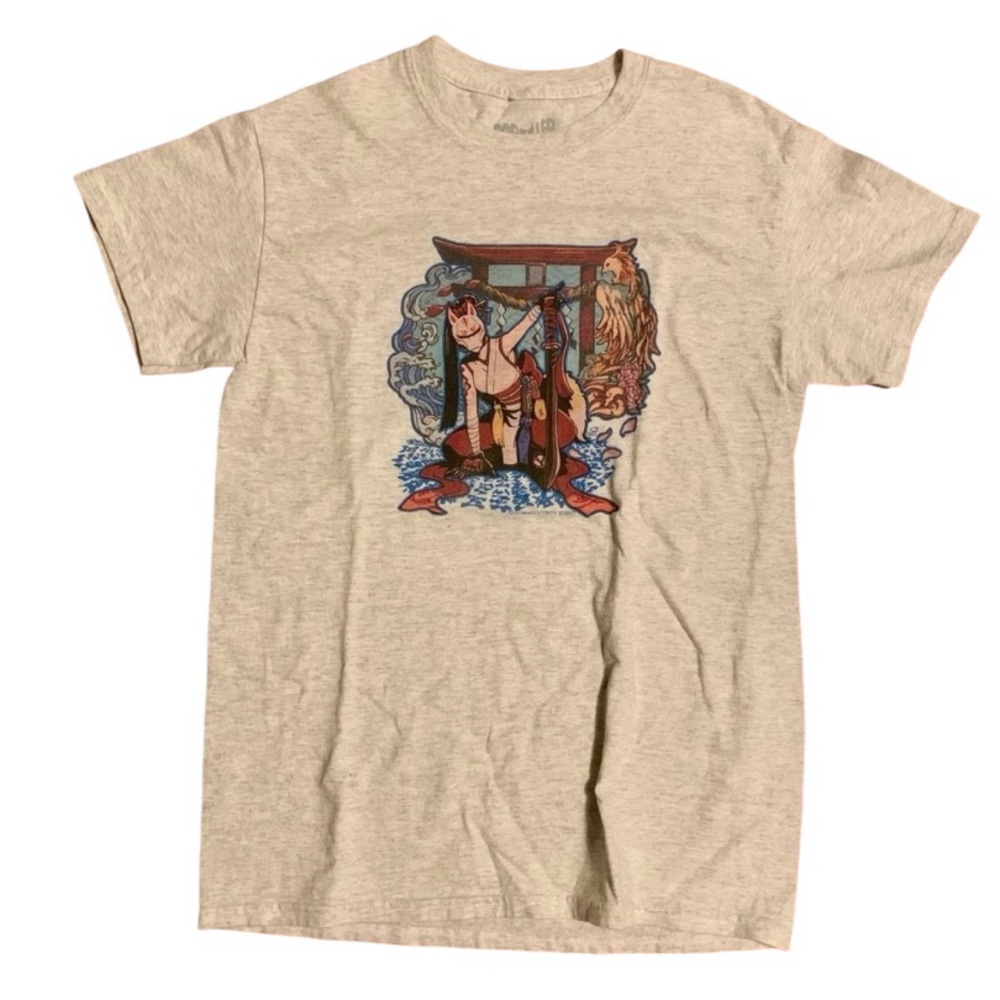 Popkiller Artist Series Crimson15 Kitsune Ninja Girl Classic T-shirt